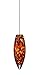 Besa 1XC-409618-SN Art Glass One Light Pendant from Juliette Collection in Pewter, Nickel, Silver Finish,