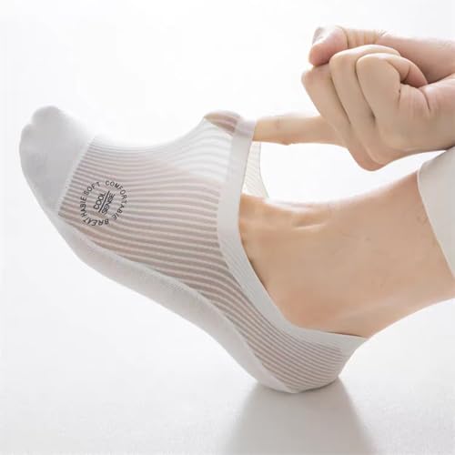 Image of Invisible No Show Socks Pack of 3 for Men | Anti-Slip Silicone Grip Loafer Socks | Breathable Cotton Low Cut Liner Socks for Sneakers & Formal Shoes