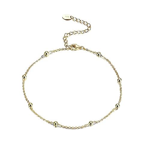 Belons S925 Sterling Silver Bead Anklet Cover