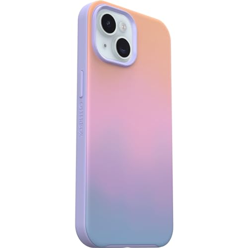 OtterBox iPhone 15, iPhone 14, and iPhone 13 Symmetry Series Clear Case - Papercut Flowers (Purple), Snaps to MagSafe, Ultra-Sleek, Raised Edges Protect Camera & Screen by Otterbox - Image 4