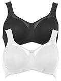 Anita 2er Sparpack Komfort BH Clara 5459 Gr. 100E in 1xschwarz 1xweiß