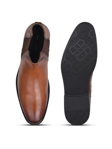 Image of Bata Men's Formal Boot Shoes - Tan