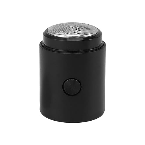 Mini Recortadora de Barba Eléctrica Mini Eléctrica, Recortadora de Barba de Barba de Bolsillo, Cuchillas Mini Plástico y Acero Inoxidable Recortador de Bigote de Acero Alta Eficiencia para Hombres