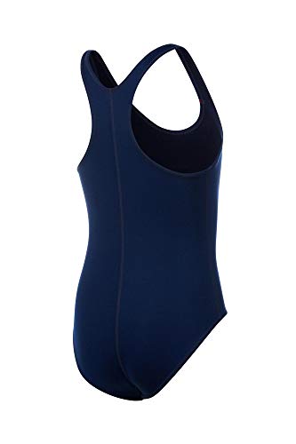 Speedo Acqua Basic Maillot, Meninas, Azul (Deep), 12