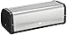 Brabantia Roll Top Bread Box (Matt Steel Fingerprint Proof) Large Front Opening Flat Top Bread Box, Fits 2 Loaves, Ideal for Kitchen Counter