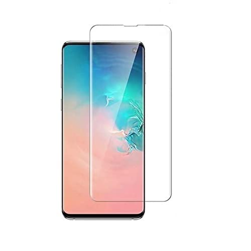 Image of OCTRIX Curved UV Tempered Glass for Samsung Galaxy S10 Plus (Transparent, Pack of 1) Advanced Border Less Full Screen Coverage UV Screen Protector Guard with Installation Kit- By Blackwik