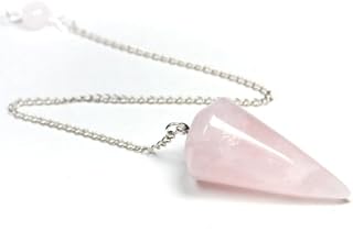 【石流通センター】【開運&風水アイテム】ペンデュラム(ラウンド) ローズクォーツ 天然石 パワーストーン