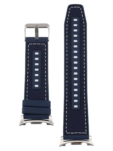 Helilyco Correa de repuesto para reloj 8 (40 mm y 44 mm), nailon de silicona, ligero 12 g, negro/gris/azul/verde