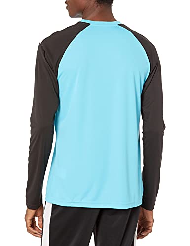 PUMA mens Team Pacer Goalkeeper Long Sleeve Jersey T Shirt, Blue Atoll/Black/White, Small US2