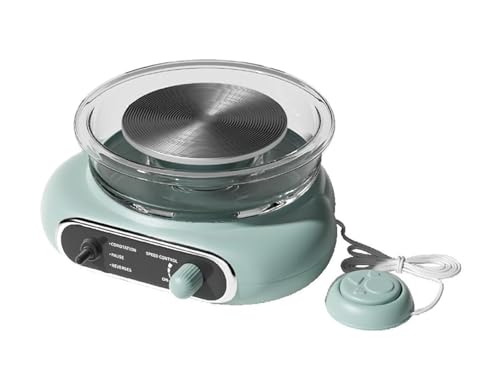 Mini torno de alfarero, máquina de alfarero eléctrica, plato giratorio extraíble, torno de arcilla eléctrico portátil for niños, adultos y principiantes. Rendimiento alto(Green)