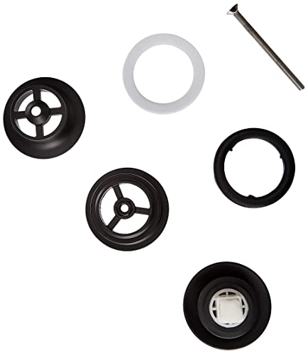 Paini 53YO945TCETSRA9TL Piston Black Automatisches Ablaufventil, Mattschwarz