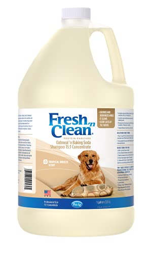 Petag Fresh 'N Clean Oatmeal 'N Baking Soda Scented Shampoo For Dogs - Tropical Breeze Scent - 15:1 Concentrate - 128 Fl Oz (Makes 16 Gallons) #TOP1