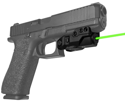 LASERPRO® Green Laser Sight fits Glock 17 18 19 20 21 22 23 24 25 29 30 31 32 34 35 36 37 38 40 41 44 45 S&W Equalizer Shield EZ SD9VE Beretta APX Taurus TX22 G3 CZ Kel-Tec PMR-30 H&K Canik Ruger