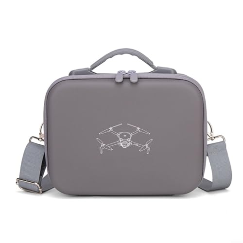 Image of CNANRNANC for Dji Lito 1/X1 Professional Backpack, Pu Material Shoulder Bag With Dedicated Compartments, 24X20X8 Cm, Gray Or Black, For Outdoor Travel And Photography(Gray)