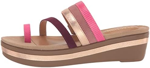 Kenneth Cole REACTION Women's Great Scroll Flatform Sandal, Flamingo Multi, 11 | Image 7