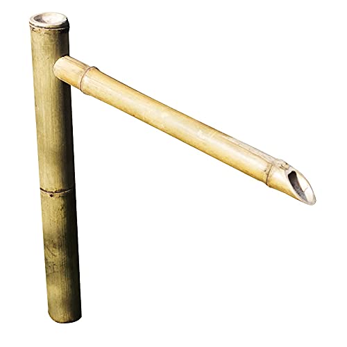 ATAAY Bambus-Brunnen-Dekor Bambus-Wasserspiel Wasserspeier mit Pumpe...