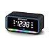 Emerson CKS1401 Smartset AM/FM Dual Alarm Clock Radio with 0.9” White LED Display with 4-Level Dimmer Control, USB-C Charging, and 2-Level Multi-Color LED Decor