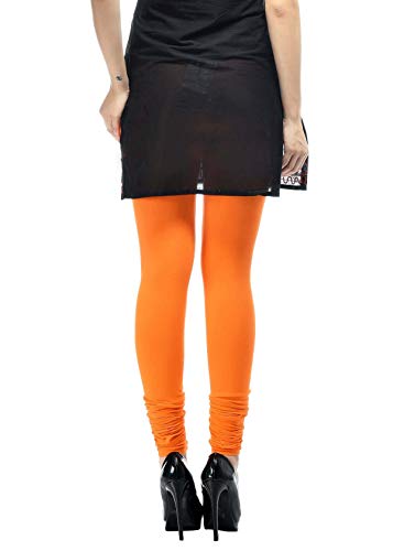 Image of Frenchtrendz Women's Cotton Spandex Stretchable Mid Rise Slim Fit Churidar Leggings Pull On