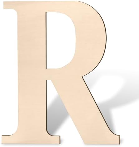 Amazon.com: Large Wooden Letters 17 inch Big Wood Letter R for Name ...