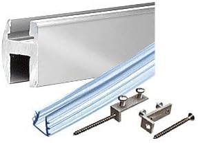 CRL Brite Anodized Deluxe Shower Door Header Kit - 95 in long
