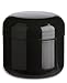 Nakpunar 12 Pcs, 4 Oz Black Double Wall Plastic Jars with Dome Lid