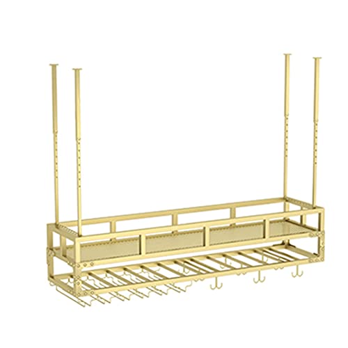 RCSTYNUK Soporte Colgante para Copas de Vino, Soporte para Botellas de Vino, Estante para Copas de Vino de Techo para Bares, restaurantes y cocinas.