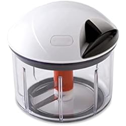 Oxo Picador De Verduras Fissler Finecut Picadora de verduras y frutas, multitrituradora manual, cortador universal de cocina, picador de cebollas con tirador, mezclar, hacer girar y almacenar