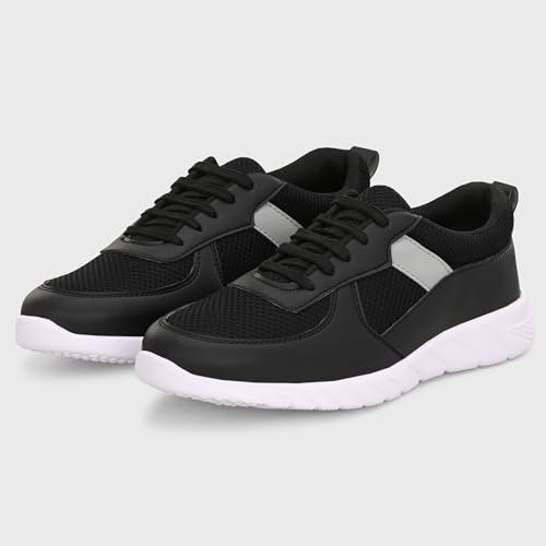 Image of Centrino Lightweight Sneakers for Men | Shoes for Man Stylish | Casual Breathable Lace-Up Canvas Walking Shoes | Cushioned Insole for All-Day Comfort | Anti-Skid Sole | Comfortable Mens Shoes Daily (6822)