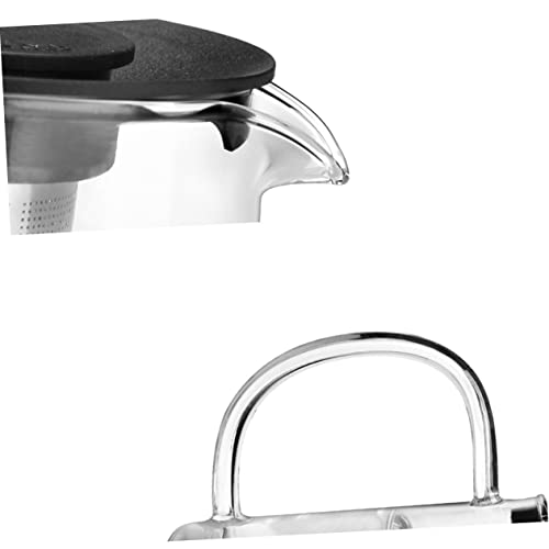 Théière en verre résistant de 1500ml avec couvercle ventilé - 8
