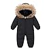 Bambino Tuta da Neve per Neonato Pagliaccetto Inverno Piumino Cappuccio Caldo Tute Ragazzi Ragazze Cappotto Manica Lunga Sci Infantile Tutina 12-18 Mesi