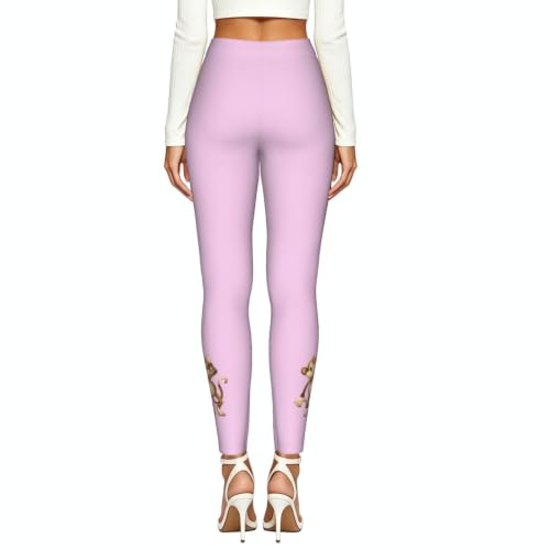 Leggings de compresión para mujer con estampado de mono suave 3
