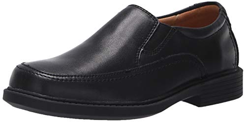 Florsheim Kids Boy's Bogan Jr. II (Toddler/Little Kid/Big Kid) Black Smooth Leather 6.5 Big Kid W