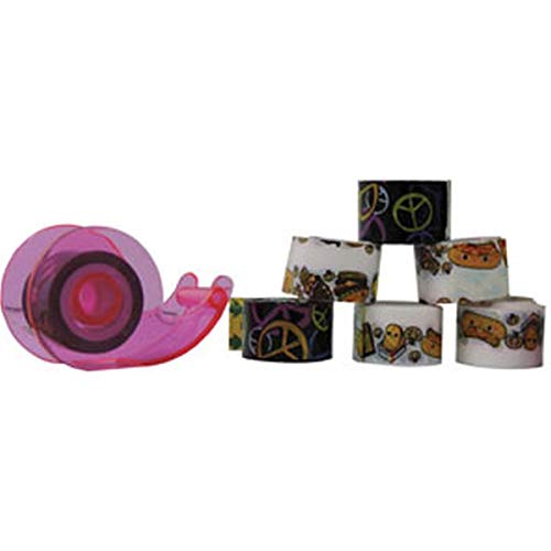 Fita Adesiva Decorada Decorativa Kit C/8Pcs E Dispenser - 01 Kit, Kit, 527612, Multicolor