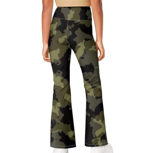 Image of Girls Flare Leggings 5-14T Cute Bell Bottoms for Girl Yoga Pants for Gym