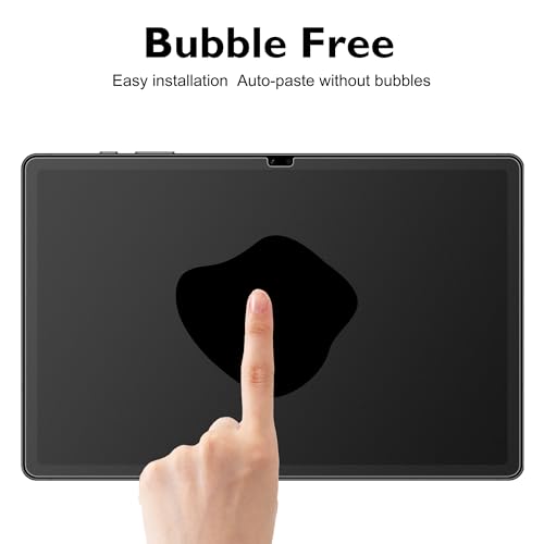 Esanik 2 Pack Like Paper Glass Screen Protector for Samsung Galaxy Tab S10 Plus / S9 Plus / S9 FE Plus (12.4 inch) 9H Tempered Glass Film with Alignment Frame, Writing Like on Paper, Anti Glare