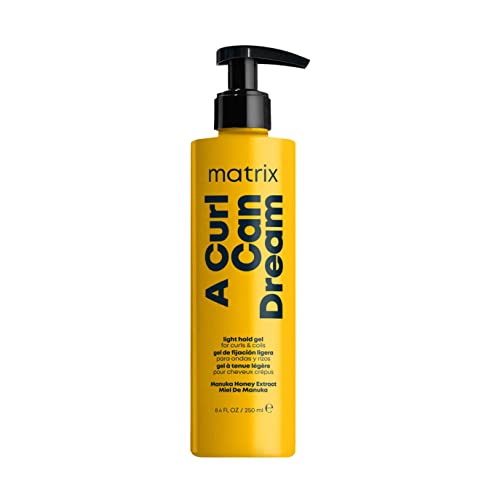Matrix A Curl Can Dream Defining Hair Gel for Curly & Coily Hair, Light Hold, With Manuka Honey Extract, 250ml
