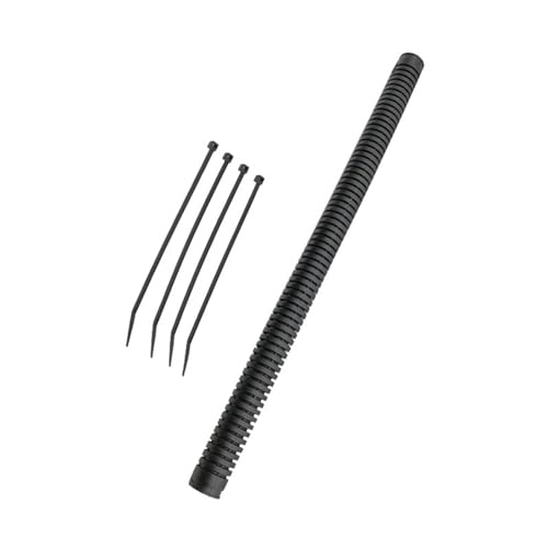 XUZHID Inflator Hose?Durability Corrugated Inflator Hose Flexible Rubber Diving Corrugated Hose for Efficient Airways Adjustment