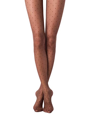 Image of Conte Tights with Polka Dot Pattern Sheer Pantyhose Dots 20 Den