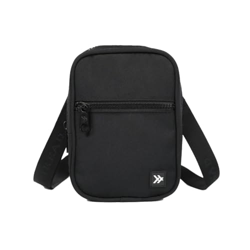 Thread Wallets Small Crossbody Bags for Women & Men Stylish Sling Chest Bag for Everyday Use (Black)