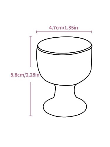 Image of Cinf Ceramic Egg Cup 4 Pack Porcelain Egg Holder Breakfast Boiled Egg Cooking Tools Stable and Easy to Clean Childhood Memories Table Decoration Kitchen Gifts