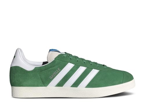 adidas Men's Gazelle Indoor Sneaker, Preloved Green/Cloud White/Core White, Size 10
