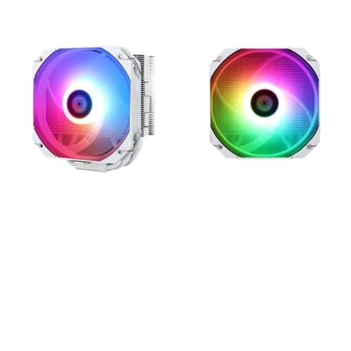 Refroidisseur CPU blanc discret pour PC de bureau compact et silencieux
