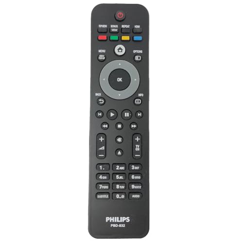 Télécommande Blu-Ray PBD-832 pour lecteurs Philips BDP5012, BDP5110 et BDP5506