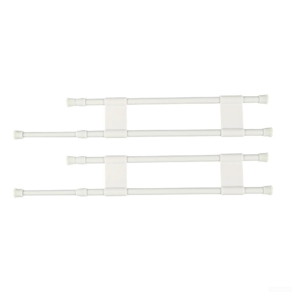 Yhenlovtt RV Refrigerator Bar Adjustable Tension Rods, Extendable 15.8-27.6 Inch PVC Metal, Secure Food and Drinks in Caravan or Camper(WHITE 40-70CM) — view 9
