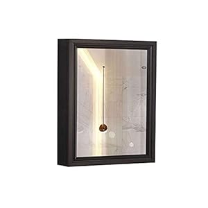 ROLTIN Single Door Toilet Mirror Cabinet Small Apartment Bathroom Storage Cabinet Bathroom Wall Cabinet Bathroom Simple Mirror Box