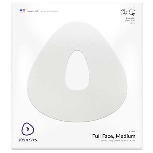 RemZzzs Full Face Cpap Mask Liners (K2-FM) - Reduce Noisy Air Leaks and Painful Blisters - Cpap Supplies and Accessories - Compatible with Resmed Respironics DeVilbiss