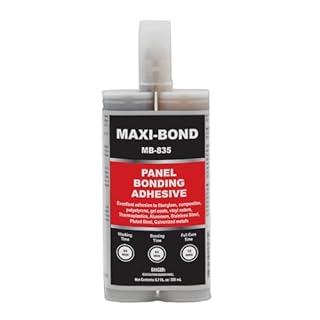 Maxi-Bond Panel Bonding Adhesive MB-835 – Two-Part Epoxy Adhesive, Non-Sag, High Strength for Metal, Fiberglass, Plastic & Composite Panels – Includes Mixing Nozzles, 200 mL (6.75 oz)