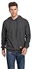 Hoodies For Men Pullover Long Sleeve hooded Plaid Jacquard With Big Pockets Solid Color Sweatshirt, Dark Grey, XX-L #1