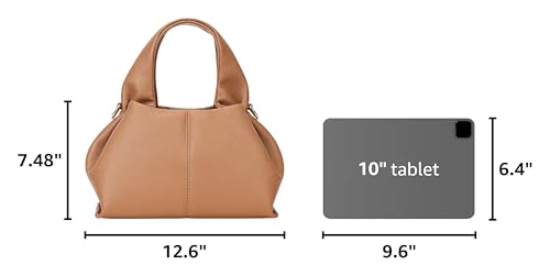 Image of Mini Cloud Pouch Bag Dumpling Clutch Purse Handbag Leather Tote Shoulder Bag Retro Crossbody bag with Removable Strap