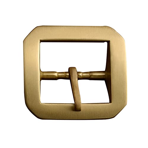 HAORUN Stainless Steel Pin Buckle for Men Leather Belt Replacement Snap On 40mm